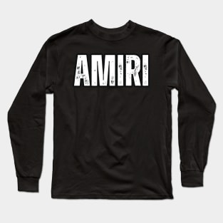 Amiri Name Gift Birthday Holiday Anniversary Long Sleeve T-Shirt